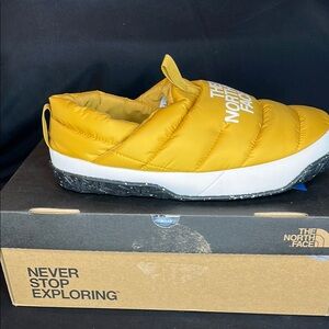 The North Face Yellow Quilted Slippers